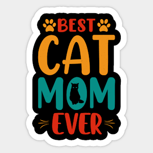 Best Cat Mom Sticker